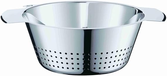 Rosle 16024 Stainless Steel Colander Strainer & Steamer with Handles 12.8 Inch Silver