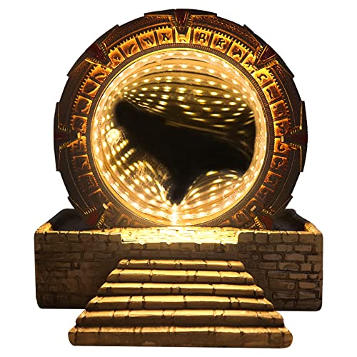 nezababy Star-Gate Light Tunnel Mirror Cosplay Prop Replica Fantastic Atlantis Universe Collectable Gaming Sculpture Model Toy Prop