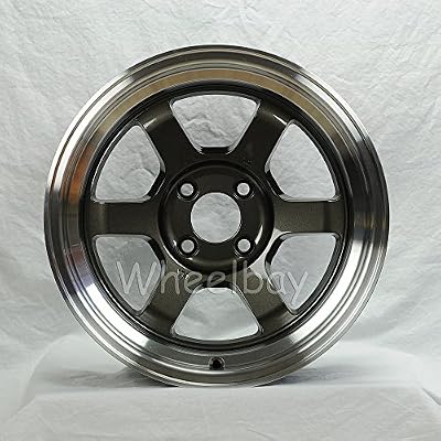 4 Pcs Rota Grid V Wheels 16x8 Pcd:4x114.3 Offset:0 Hb:73 Gunmetal With Polish Lip