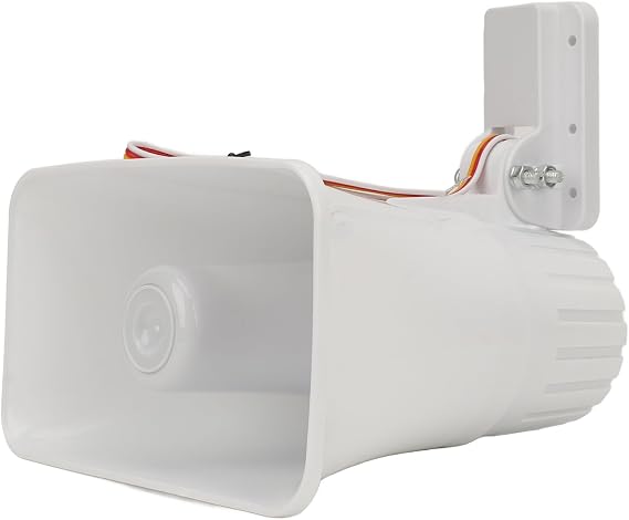 Alarm Siren, Wired Alarm Siren Horn, 120db 30W Siren Dual Tone Indoor/Outdoor DC 12V, Siren for Burglar Home Security