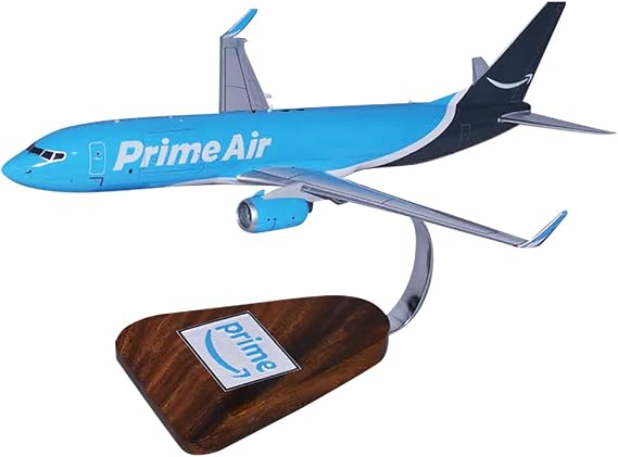 Boeing 737-800 Prime Air Desktop Display Airplane Model Scale 1/100