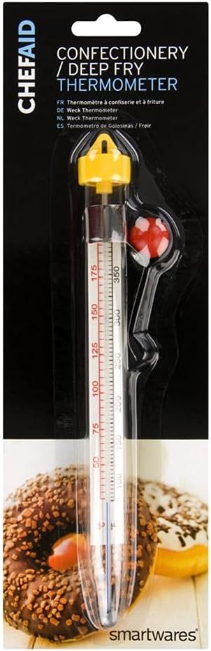 Chef Aid Jam and Confectionary Thermometer, Easy to Read Markings From 40°C to 200°C - Baking Accessories