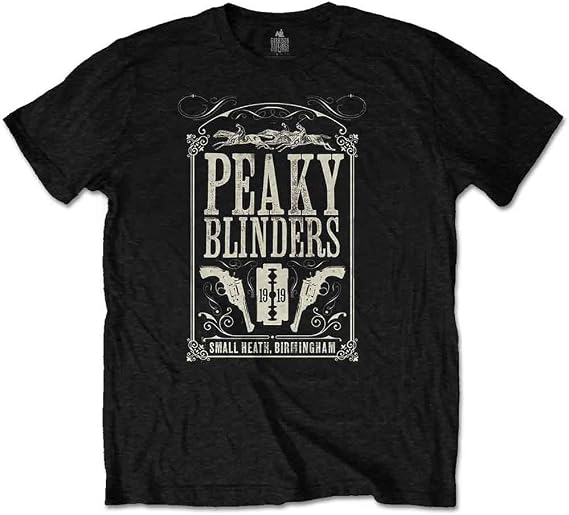 Peaky Blinders T Shirt Soundtrack 1919 Logo Official Mens Black Size M