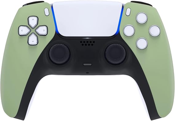 ProControllers LLC Custom Wireless Controller for PS5 - Hand Airbrushed & Multiple Designs Available (Olive Green)