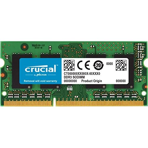 Crucial 4GB, 204-pin SODIMM, DDR3 PC3-12800,