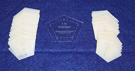 Mylar 1 Inch & 2 Inch Sides -Flattened Pentagon 102 Piece Set