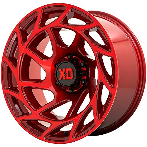 XD Wheels Xd860 Onslaught Candy RED Wheel with Alloy Steel 20 x 10. inches 8 x 125 mm,18 mm Offset