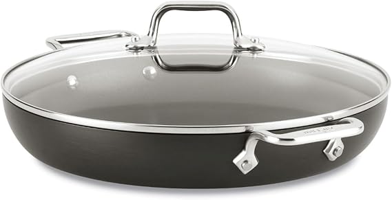 All-Clad HA1 Nonstick 12" Everyday Fry Pan with Lid, Induction Ready