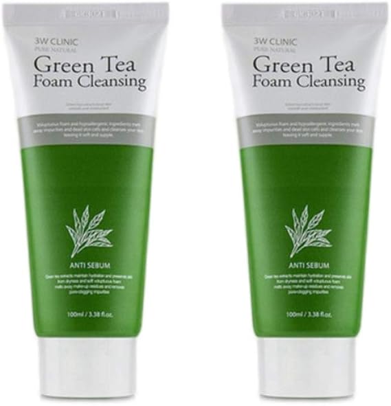 3 W Clinic Cleansing Foam – Green Tea 100 ml