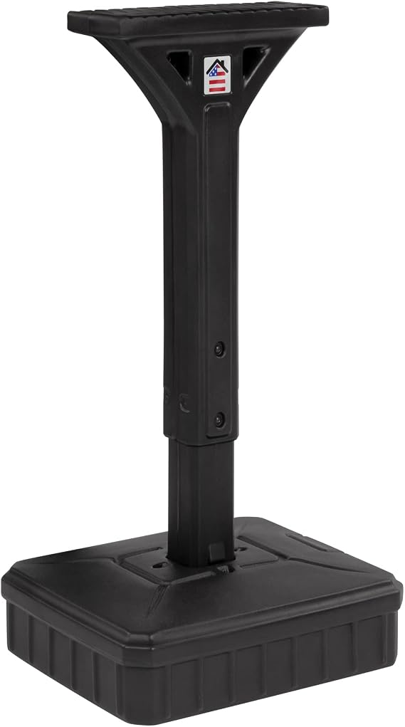 American Home Dig-Free Universal Mailbox Post for Standard Mailboxes - No Digging Needed Mailbox Post - Black