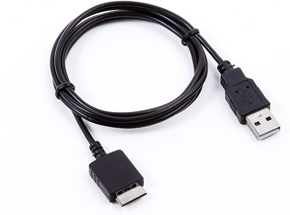 USB DC Charger Data Sync Cable Cord Lead for Sony NWZ-E475 BLK NWZ-E475RED MP3
