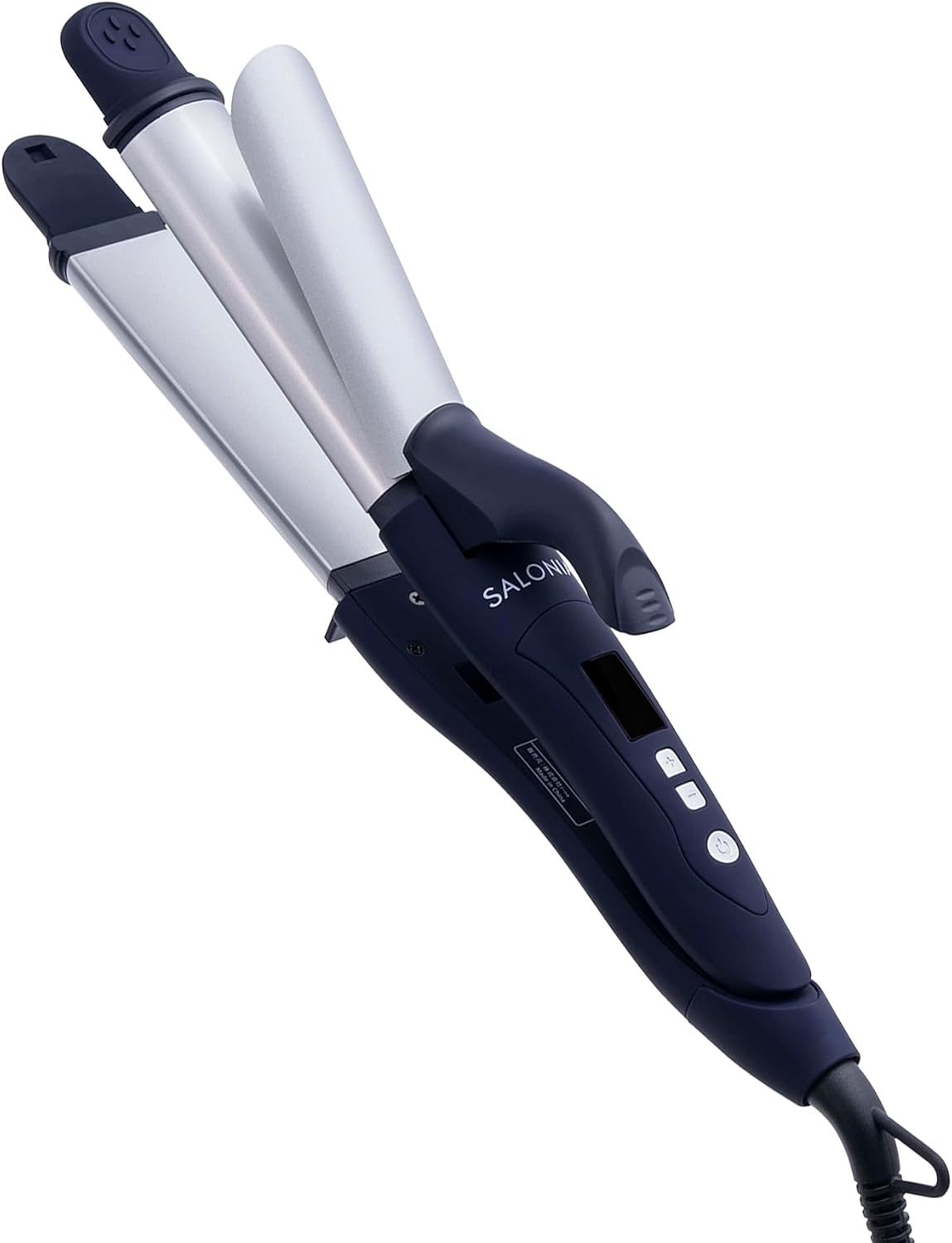 Salonia SL-002ANV, 2-Way Straighten & Curl Hair Iron, Navy, 1.3 in 32 mm, Iron, Appliances, Hair Care, Salon, Professional Use, 428°F 220°C