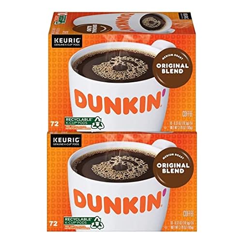 Dunkin Donuts Original Blend, Medium Roast Coffee K Cups - 144 Count