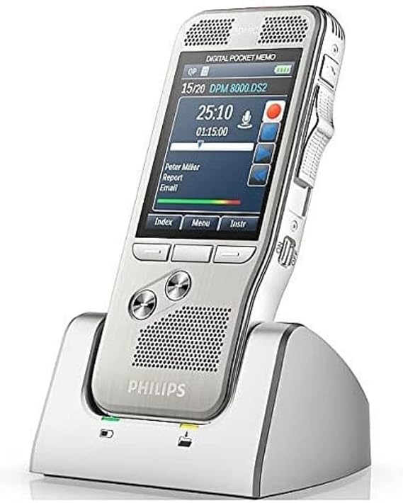 Philips DPM8100/00 Dictaphone Brushed Silver
