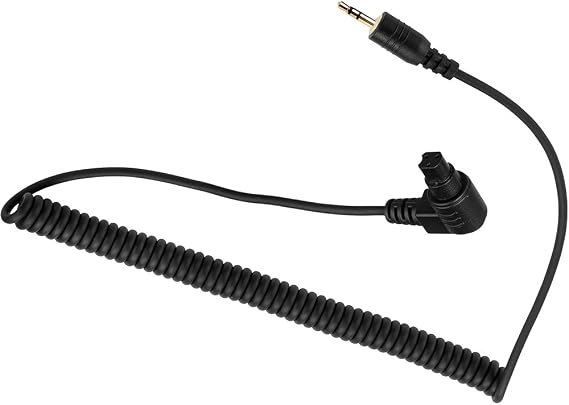PHOLSY 2.5mm C8 Off-Camera Remote Cable Compatible with Canon EOS R5, 6D II, 1D X III, 5D IV, 7D II, 50D, 40D, 10D