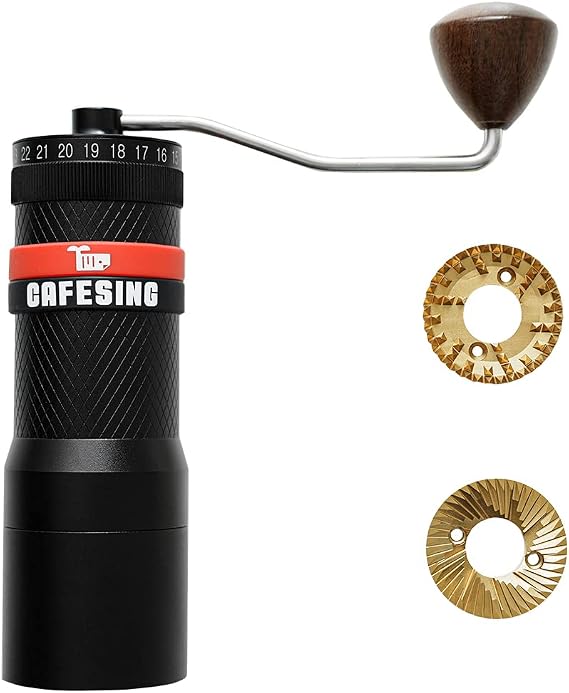 CafeSing ORCA G1 Manual Coffee Grinder with Flat Burr and Ghost Burr