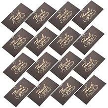 50Pcs Flower Thank You Cards with Elegant Dark and Metallic Foil Design Compact Lightweight Thank Supply for Beauty Salons Bakeries Online Businesses and Customer Appreciation