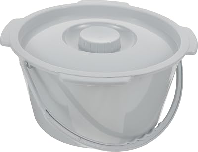 Elderly Bedside Commode Chair Urinal Pot Urine Collection Container Lid