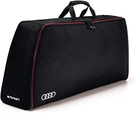 Audi 4KE071073 Storage Bag Boot Bag Rings Logo e-tron Cable Bag Black