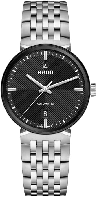 Rado - Florence Open Heart - Unisex Automatic Swiss Watch - 39mm Black Dial - Silver Stainless Steel Bracelet - R48903153
