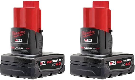 Milwaukee M12 12-Volt Lithium-Ion XC Extended Capacity 4.0 Ah Battery Pack (2-Pack)