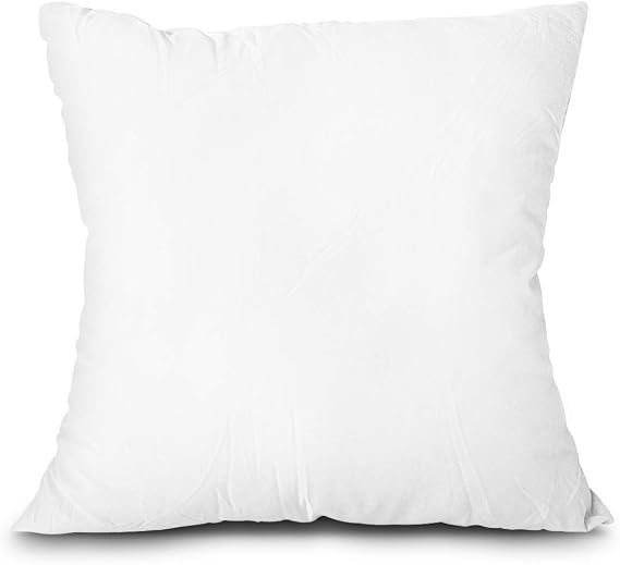 EDOW Throw Pillow Insert, Lightweight Soft Polyester Down Alternative Decorative Pillow, Sham Stuffer, Machine Washable. (White, 14x14)