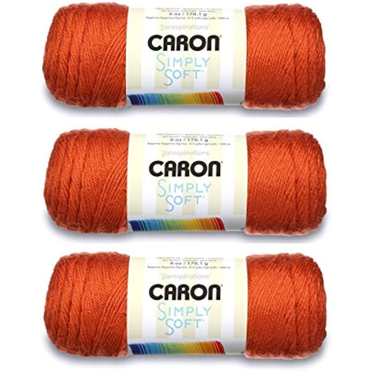 Caron Simply Soft Yarn Solids 3-Pack Pumpkin H97003-9765