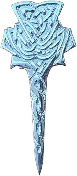 AAR Scottish Big Thistle Celtic Design Kilt Pin