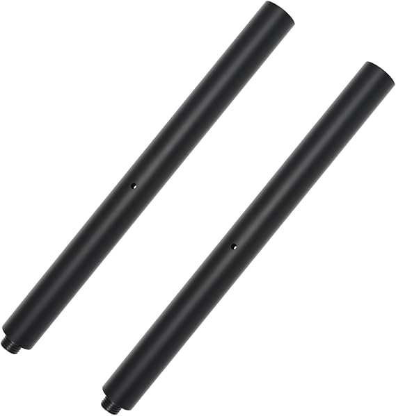 M20 Speaker Pole, 16" Extended, 35mm & M20, 2 Packs | 2 pieces can be joined to make a 32 inch length, Speaker Pole Mount,Subwoofer Pole, Speaker Pole, DX-40,Black