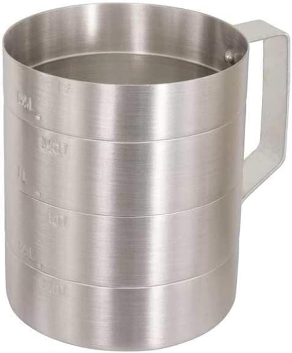 Crestware Measuring Cup,Aluminum,1 qt. Dry MEA01D - 1 Each