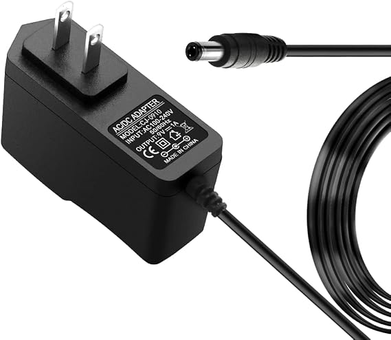 9V 1A Power Supply, 100-240V AC to DC 9V 1000mA 0.85A 0.5A 250mA Adapter with Plug 5.5x2.5mm Center Positive, Black