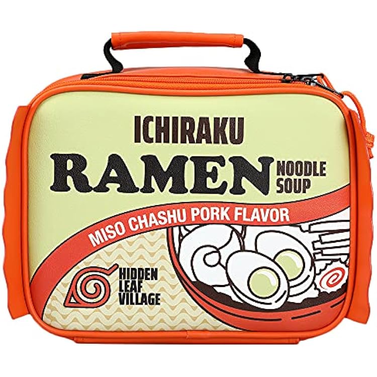 Bioworld Naruto Anime Cartoon Ichiraku Instant Ramen Insulated Lunch Box