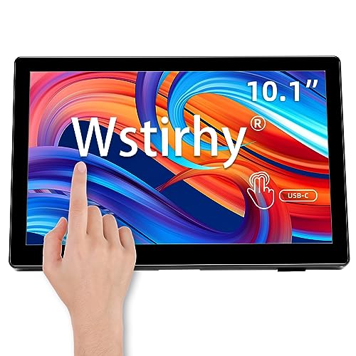10.1 Touch Screen Portable Monitor, Small Touchscreen IPS 1920X1200 Eye Care Screen HDMI for Laptop PC, Build in Dual Speaker, 16:10