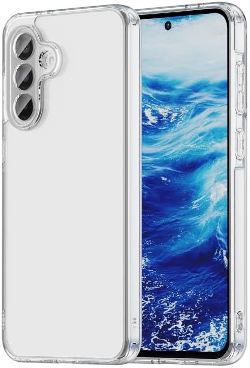 Ehr. Samsung Galaxy A36 Uyumlu Kamera Korumalı Darbe Önleyici Arka Kapak, 2mm Kalınlaştırılmış Şeffaf Silikon Kılıf