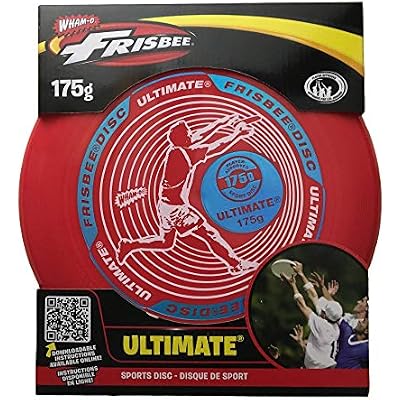 Wham-O Frisbee Ultimate Flying Disc, 175 Grams Catch Discs Set for Age 5, Lightweight Sport Disc for Backyard Beach Lawn Park Outdoor GamesColors May Vary