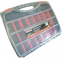 Duratool 38cm 4-24 Compartment Transparent Organiser Box with Removable Sections