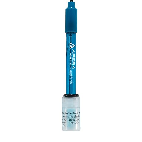 APERA INSTRUMENTS 201DJ-C Double-Junction pH Electrode, BNC Connector, 3 Ft Cable, PC Body