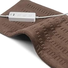 ZXU Electric Heating Pad for Back Pain and Cramps Relief, 12 x 24 Ultra Soft Hot Heated Pad with Moist Heat Therapy and Auto Shut-Off for Neck,Shoulder, Machine Washable