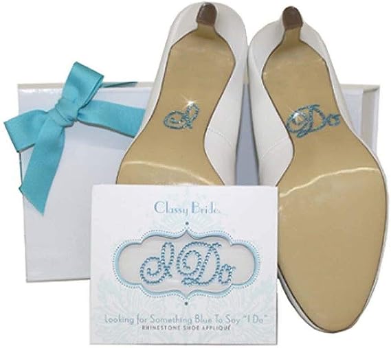 Classy Bride I Do Stickers for Bridal Shoes Rhinestone Wedding Shoe Stickers for Wedding Day Ideal Bachelorette Gift for Brides or Bride Gift