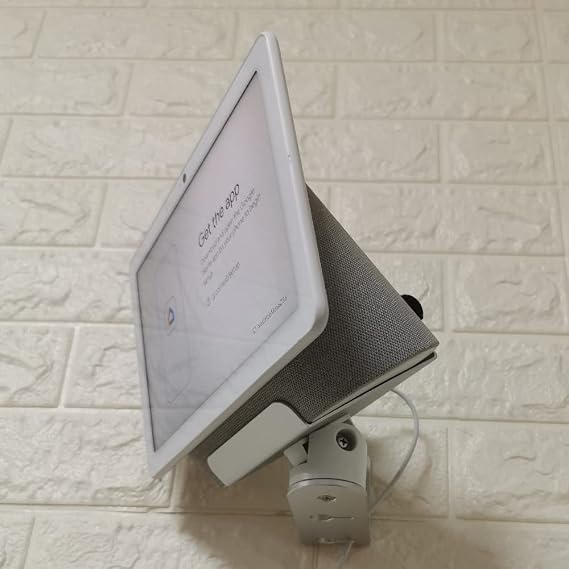 ATOPCAENRT Wall Mount for Google Nest Hub Max, Wall Mount Bracket, Space-Saving Design for Home, Office, Kitchen, Bedroom, Compatible with Google Nest Hub Max 10" Display, Adjustable Viewing Angles