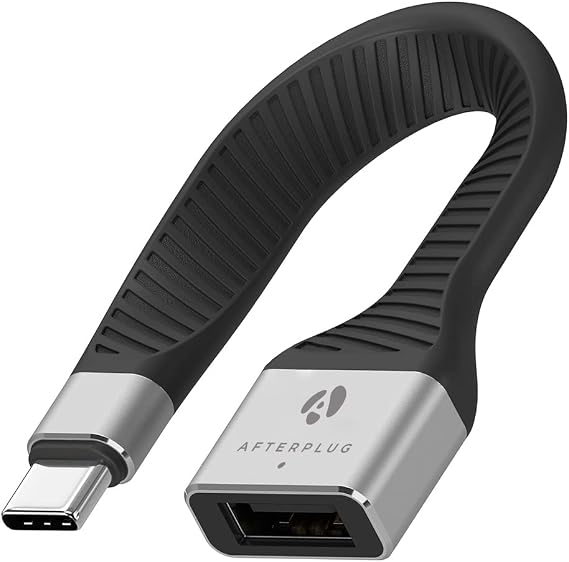 USB-A Female to USB-C Male OTG Adapter Cable, 10Gbps, 5-Inch