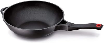 Beka Energy Wok, Cast Aluminium, Black, 56.5 x 31.4 x 10.0 cm