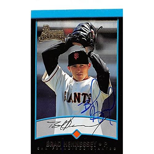 Sports Memorabilia Autograph Warehouse 249403 Brad Hennessey Autographed Baseball Card - San Francisco Giants 2001 Bowman Rookie - No. BDP106