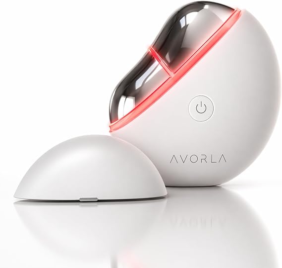 AVORLA LED Gua Sha Facial Tool with Heat and Microcurrent, Skin Toning Device, Skin Light Therapy Anti-Aging/Anti-Wrinkles,face Lift, Eye/face Puffiness, Skin Firm