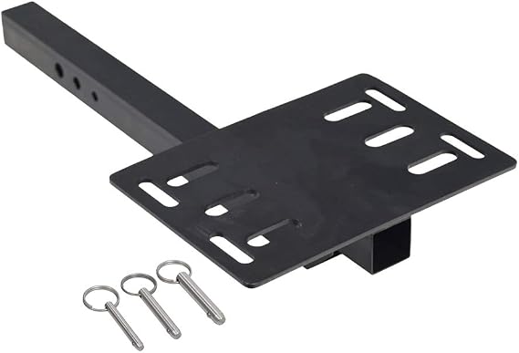 AlveyTech Universal Mobility Scooter Trunk Mounting Bracket with 3 Attachment Pins - Requires 1" Rear Hitch Mount, Adaptor to Attach Trunk to Mobility Scooters, Power Wheelchairs, Tricycles and More