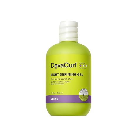 DevaCurl Light Defining Gel Soft Hold Non-Crunch Styler | Non-Flaking Formula | Brings Natural Texture | All Curl Types
