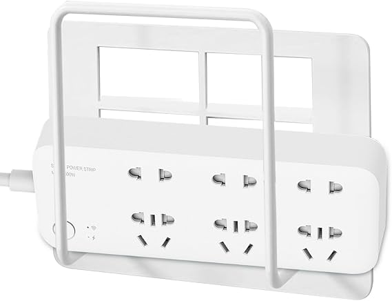 Router Shelf - No Drill Space-Saving Rack | Wall Modem Shelf Wifi Router Box | for Power Strip Internet Modem Bedroom Study Home Office Apartment