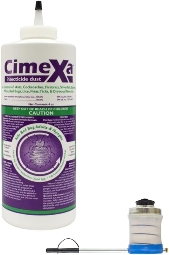CinmeX Dust: Long-Lasting Defense Against Pests - Includes USA Supply Puffer