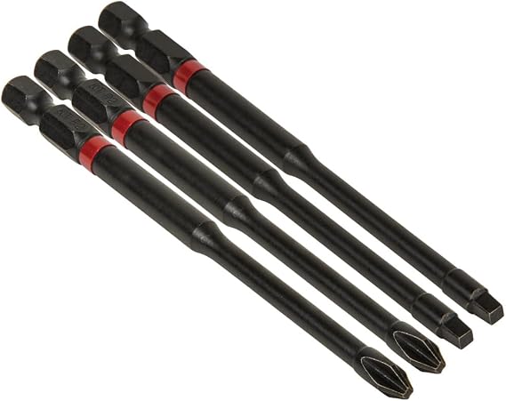 Klein Tools 32795 Pro Impact Driver Bits, Assorted Sizes, 4 Pack