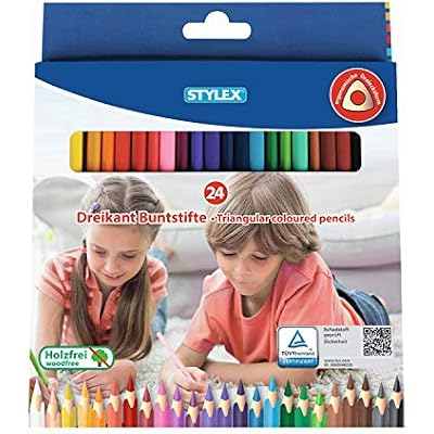 Stylex Triangle Colouring Pencil 24-Piece